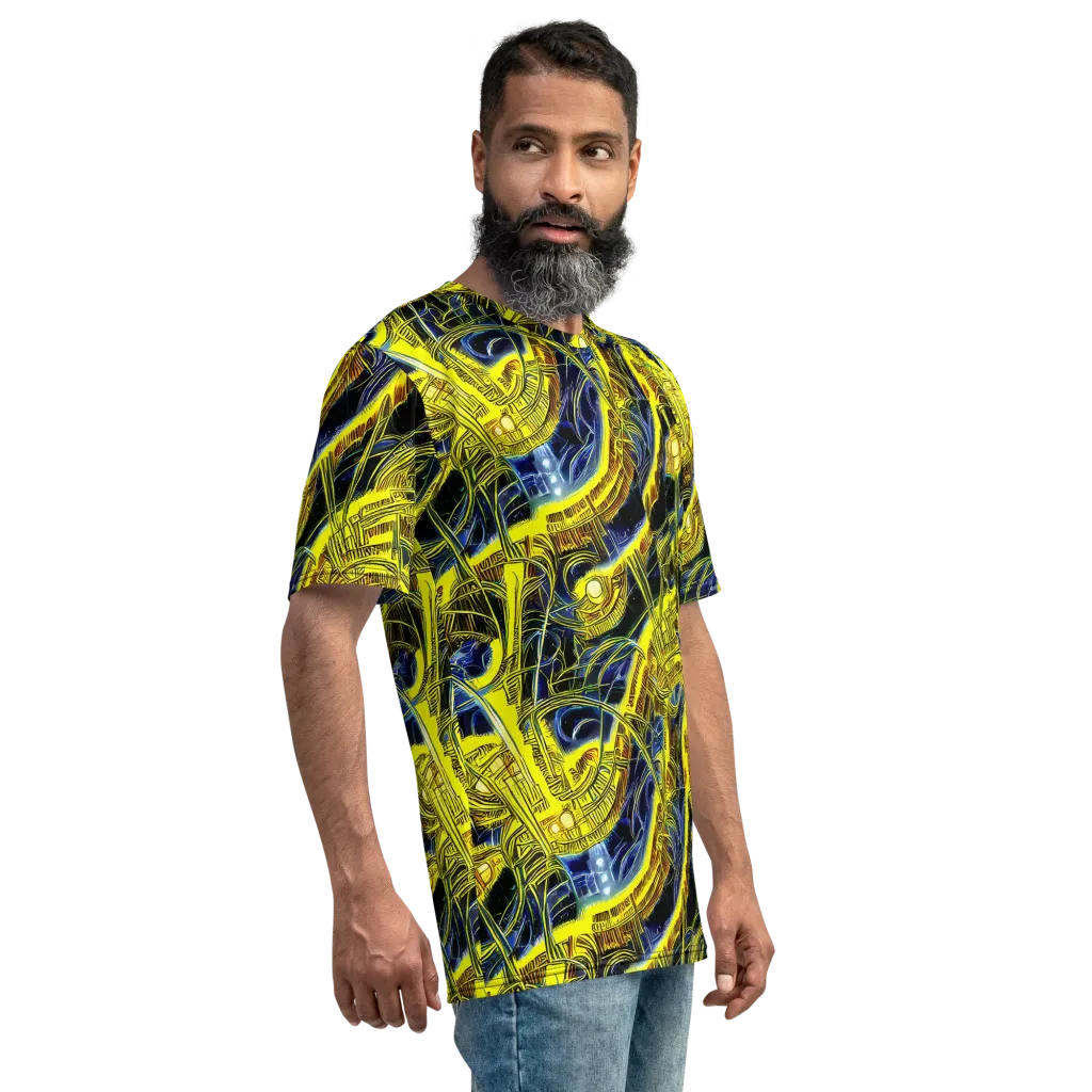 Solar Machine on Men's Crew Neck T-Shirt — Right