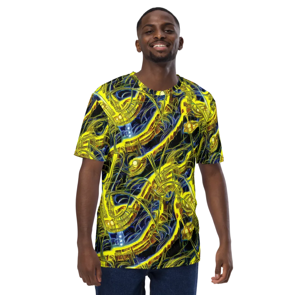Solar Machine on Men's Crew Neck T-Shirt — Front