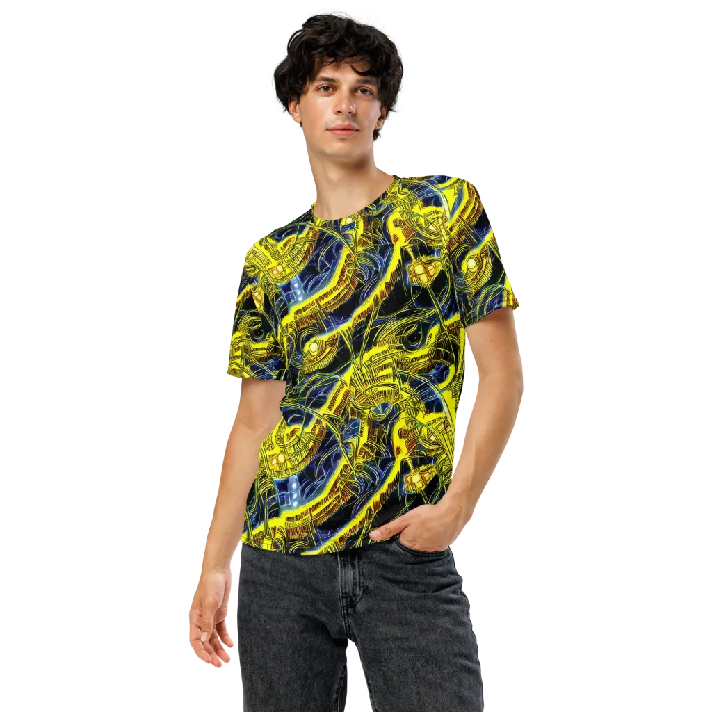 Solar Machine on Men's Crew Neck T-Shirt — Front