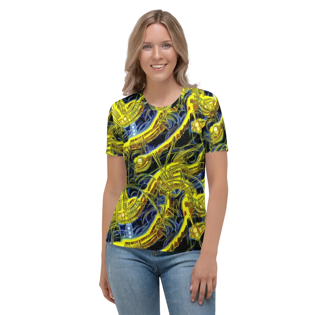 Solar Machine on Women's Crew Neck T-Shirt — Front