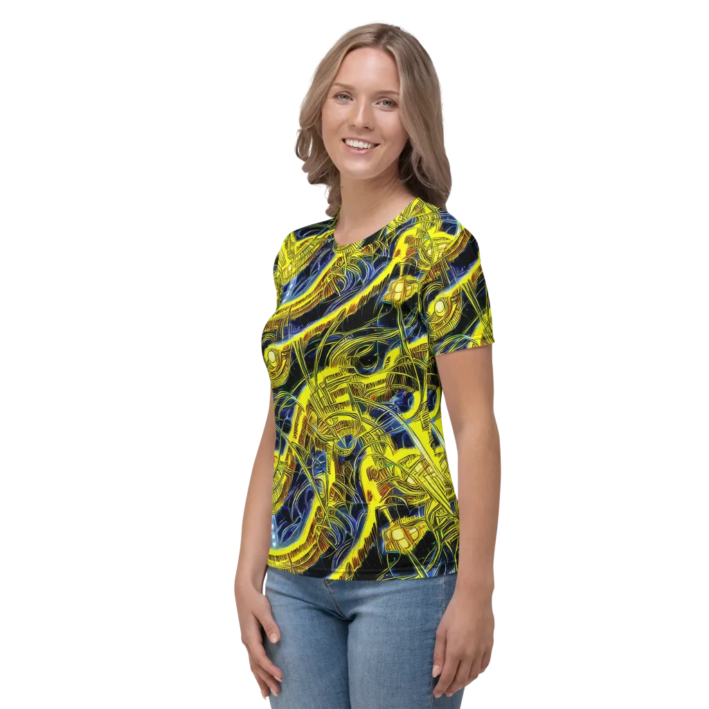 Solar Machine on Women's Crew Neck T-Shirt — Left