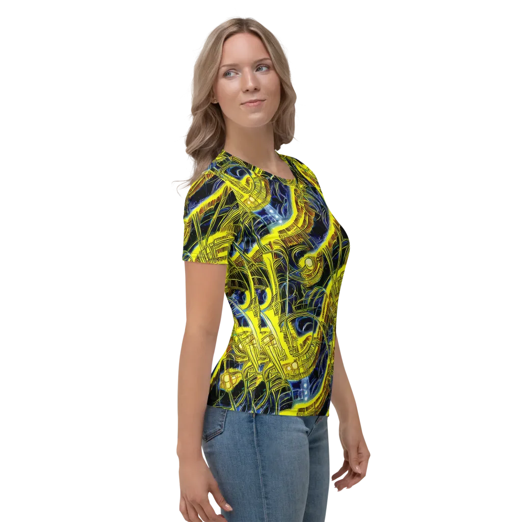 Solar Machine on Women's Crew Neck T-Shirt — Right