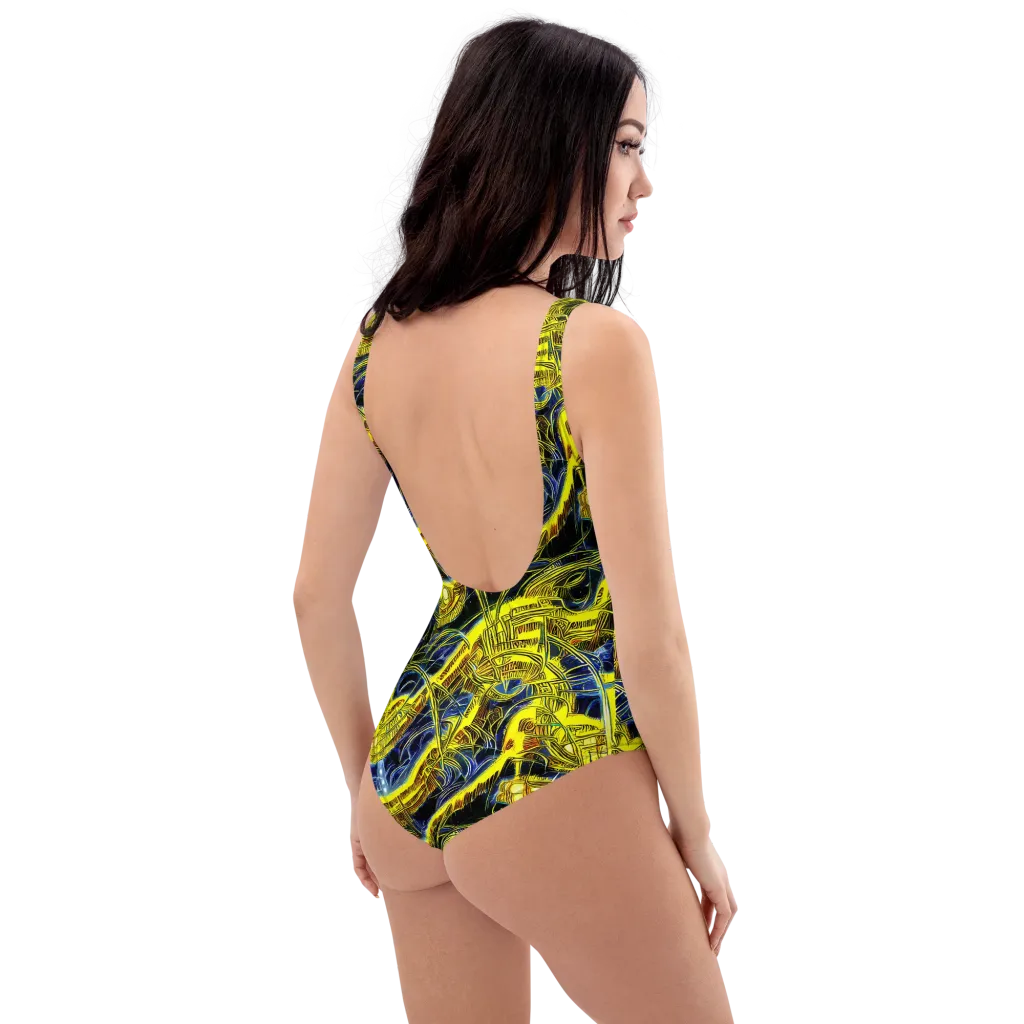 Solar Machine on One-Piece Swimsuit — Right Back