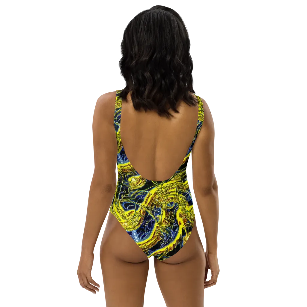 Solar Machine on One-Piece Swimsuit — Back