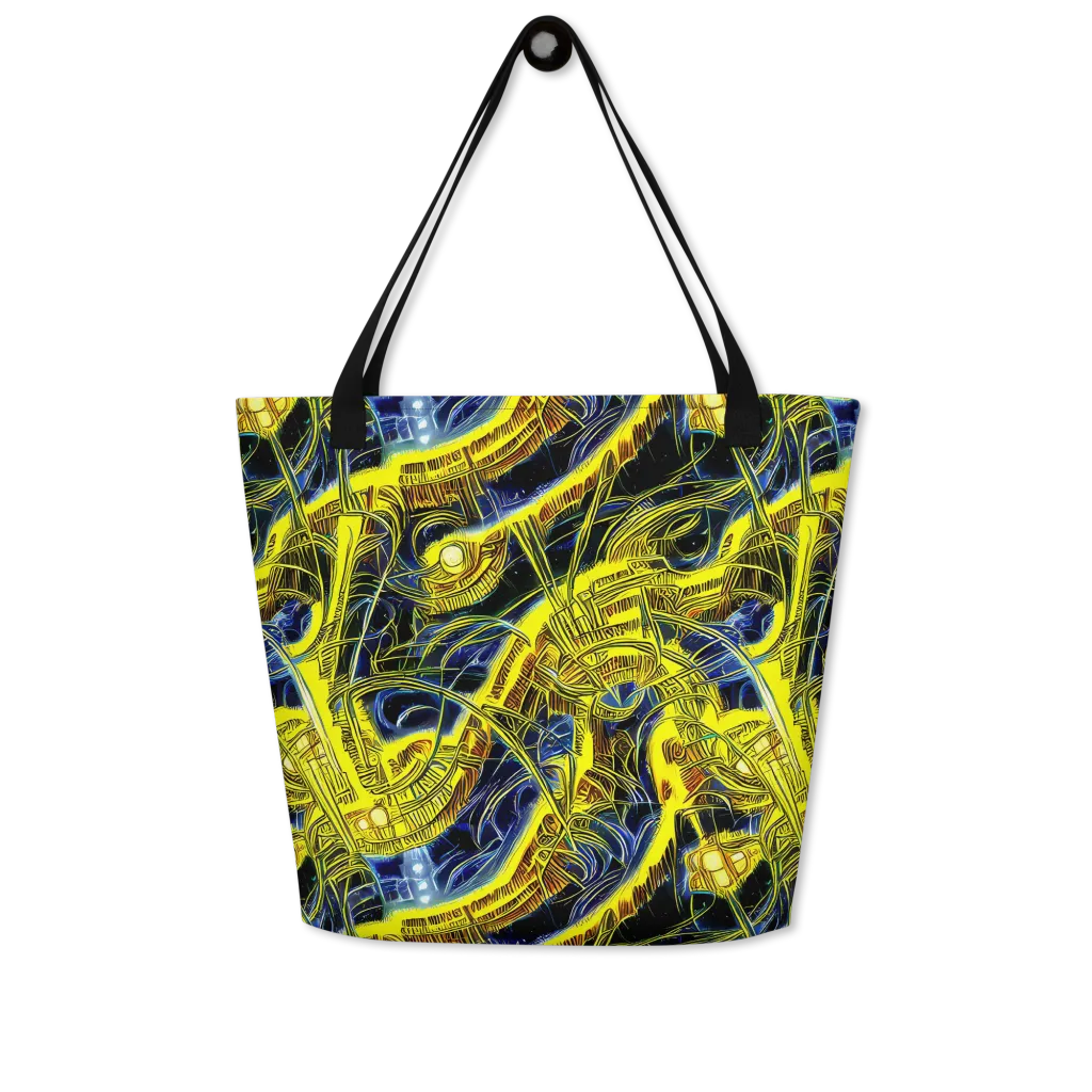Solar Machine on Large Tote Bag W/ Pocket — Front