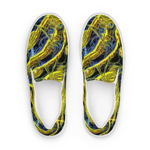 Solar Machine on a Women's Slip-On Canvas Shoes