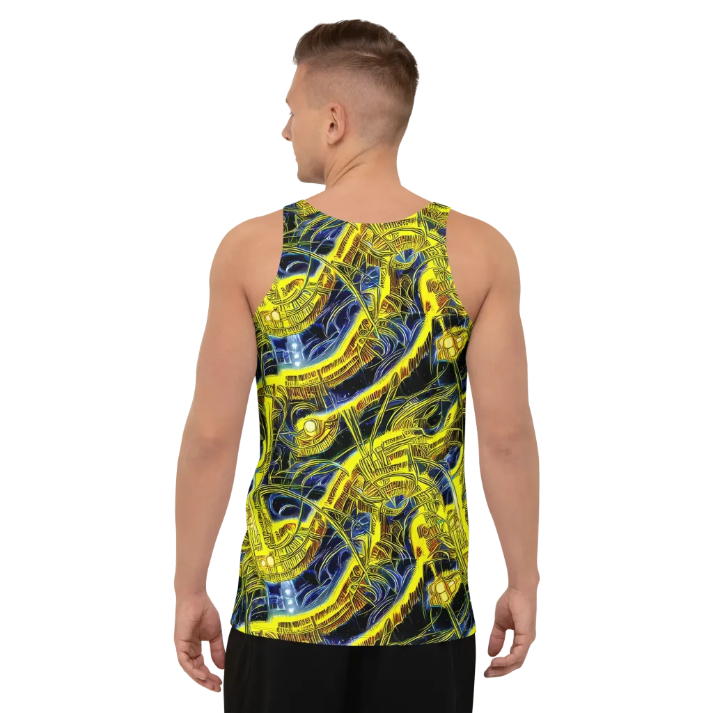 Solar Machine on Men's Tank Top — Back