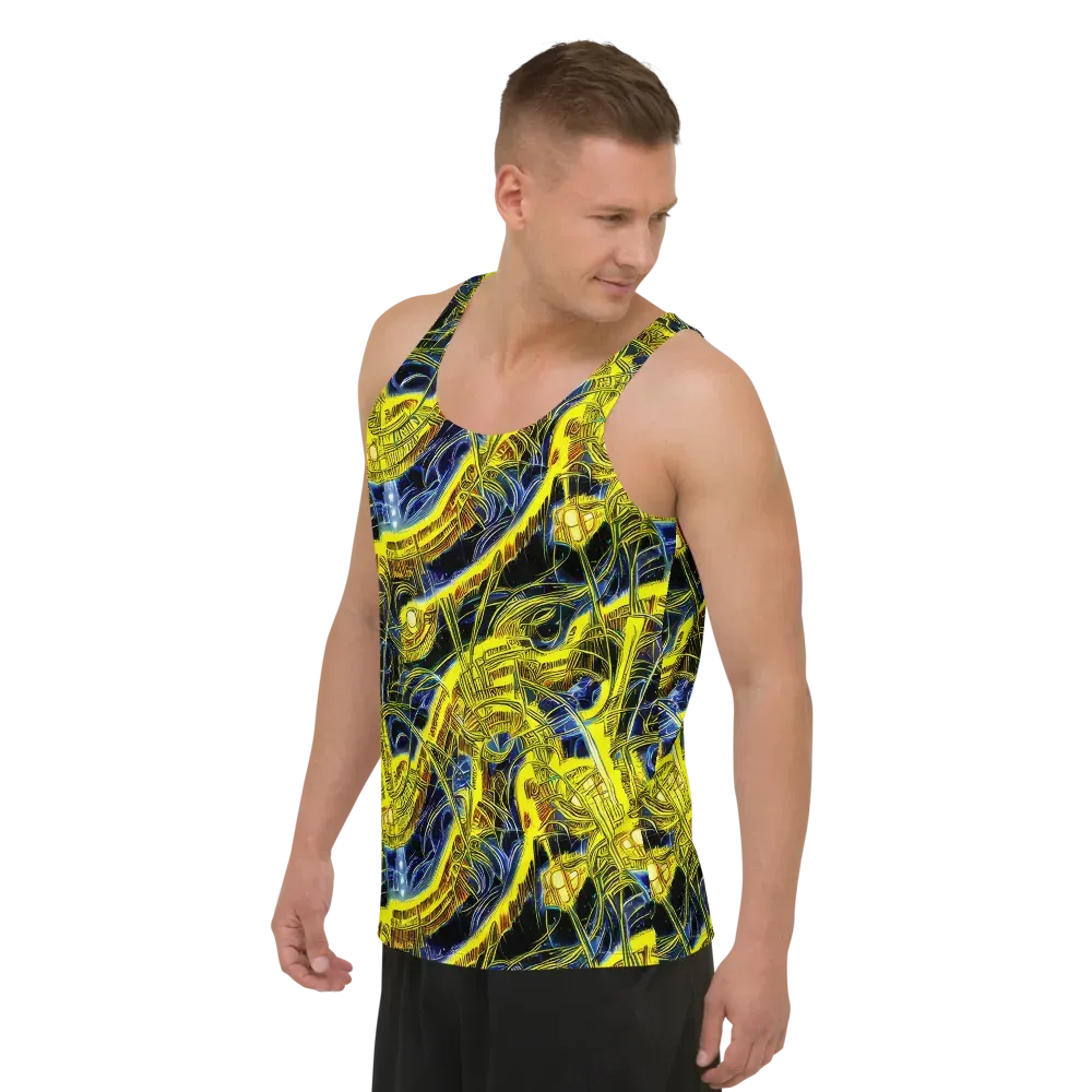 Solar Machine on Men's Tank Top — Left Front