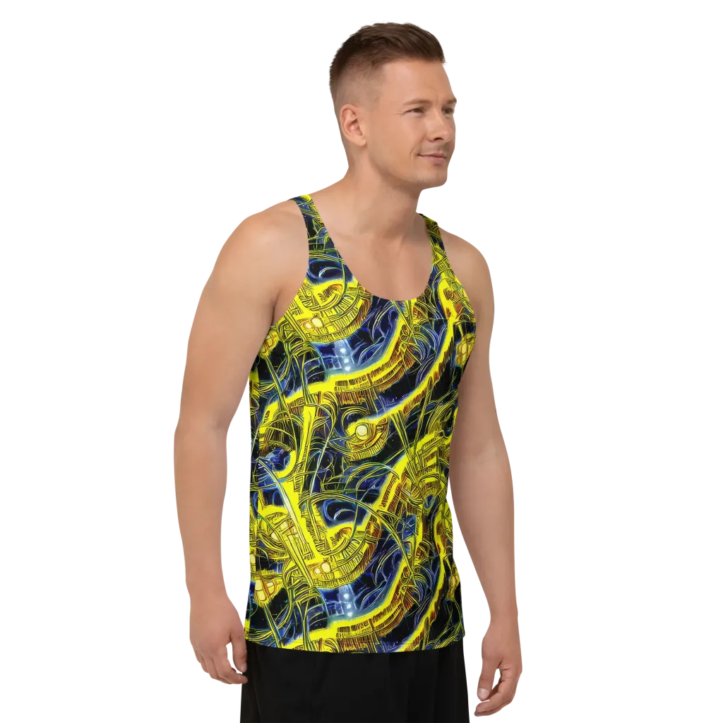 Solar Machine on Men's Tank Top — Right Front