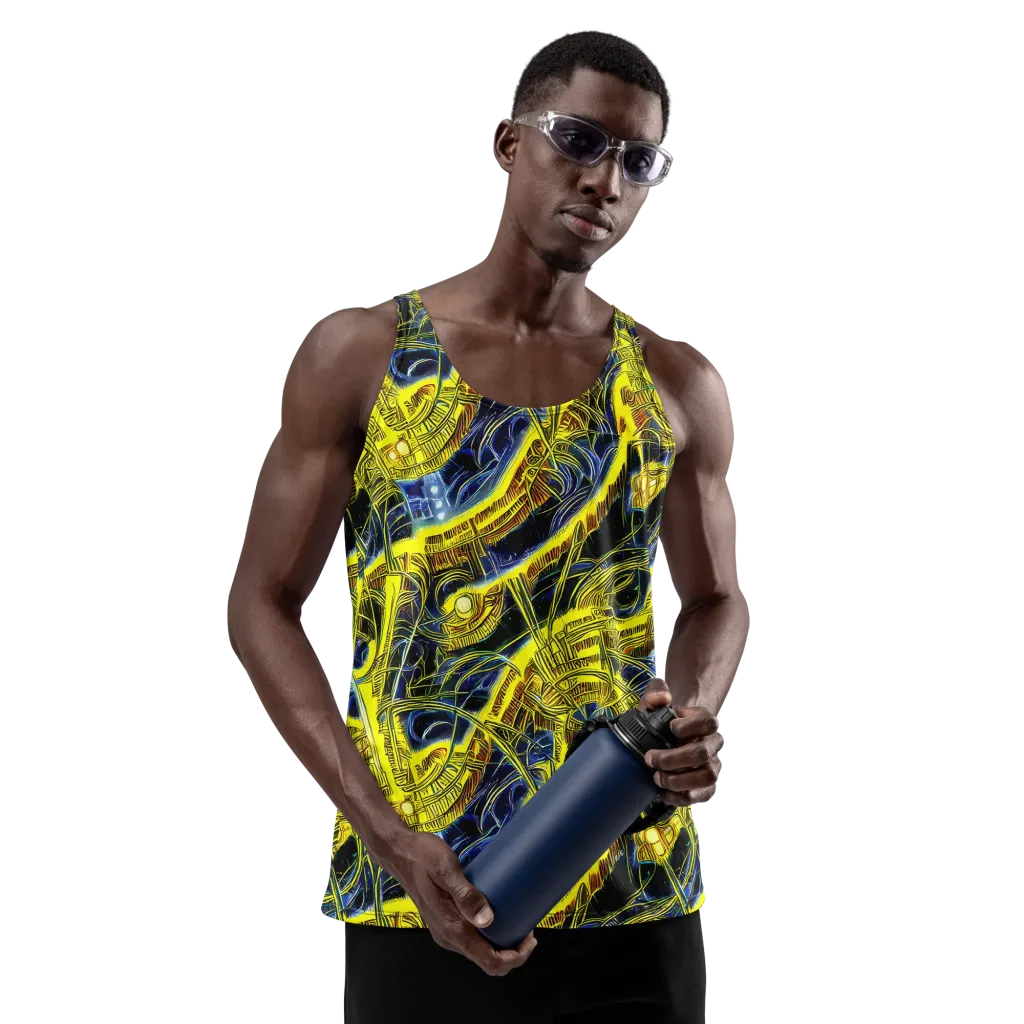 Solar Machine on Men's Tank Top — Front