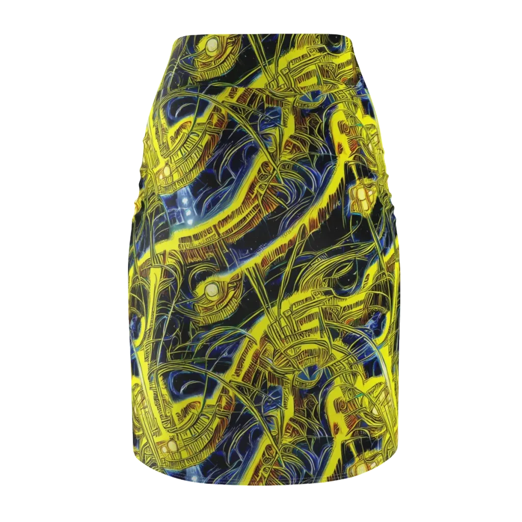 Solar Machine on Pencil Skirt — Back