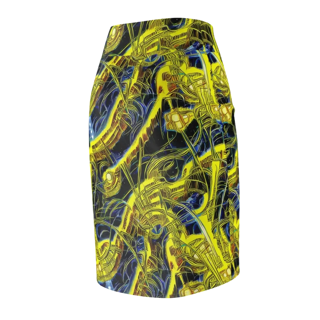 Solar Machine on Pencil Skirt — Back Side