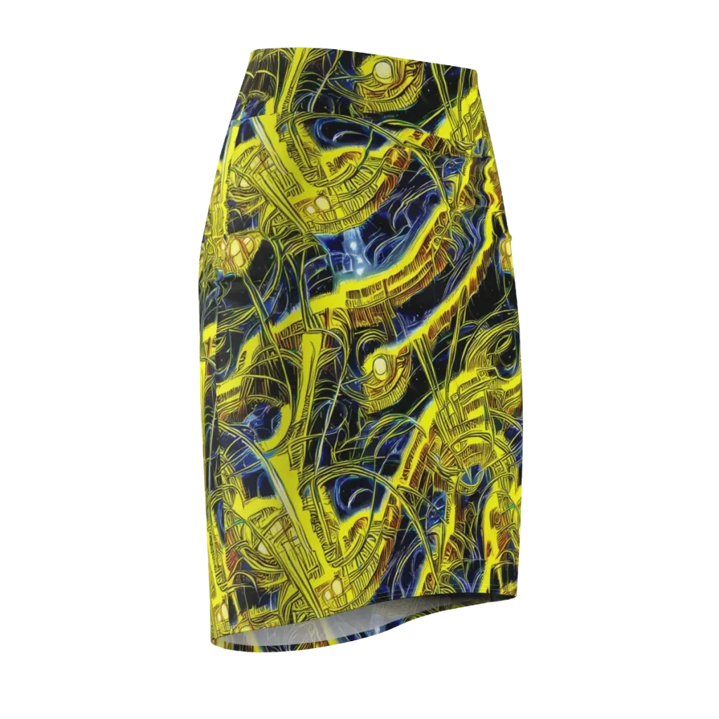 Solar Machine on Pencil Skirt — Front Side
