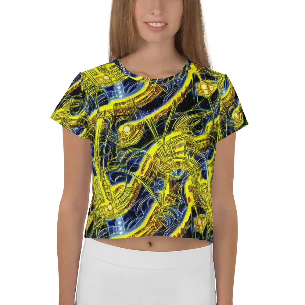 Solar Machine on Crop Tee — Front