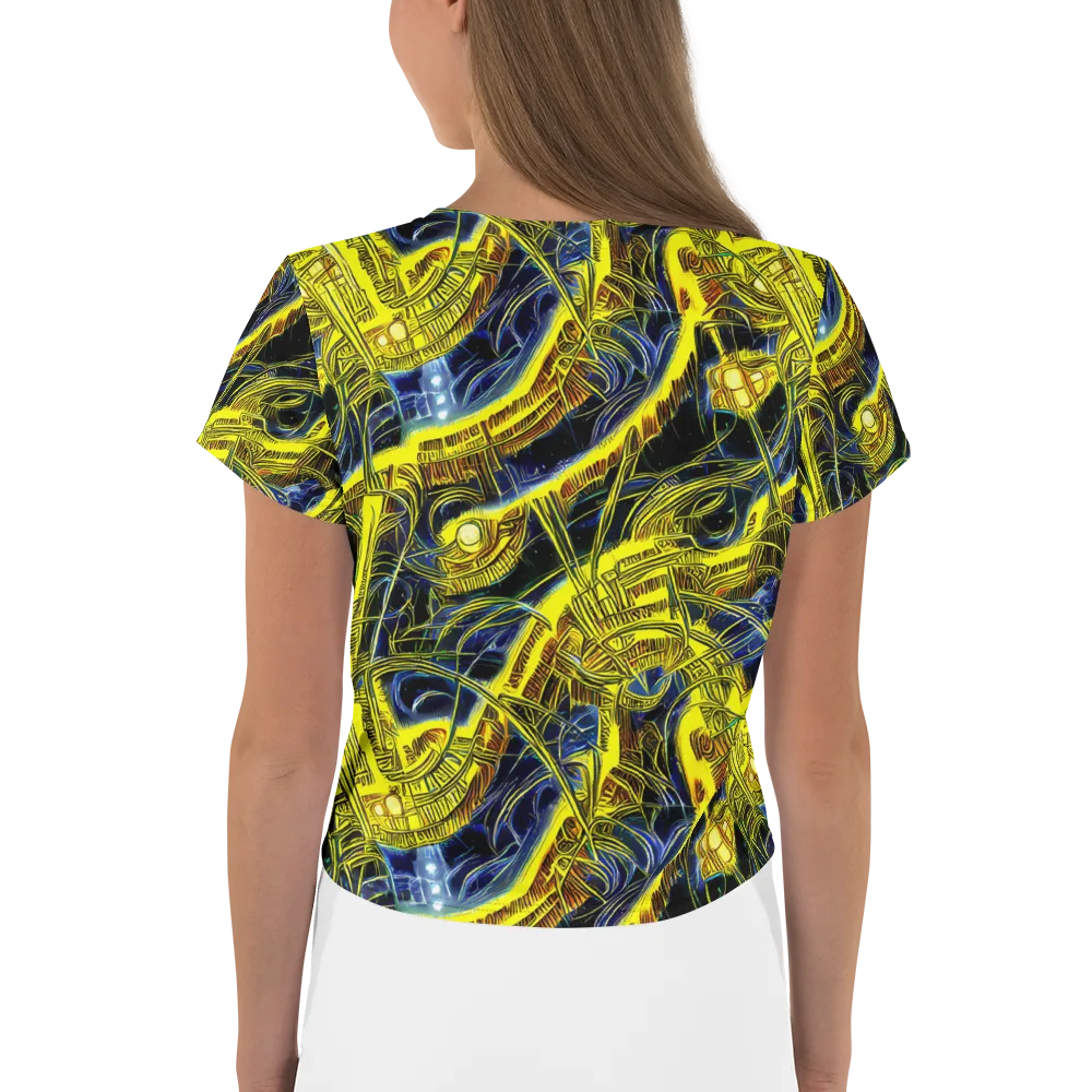 Solar Machine on Crop Tee — Back