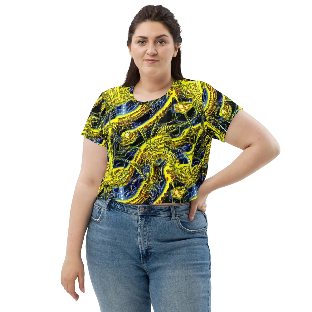 Solar Machine on Crop Tee — Front