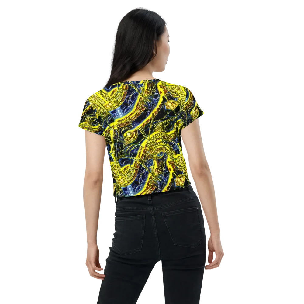 Solar Machine on Crop Tee — Back