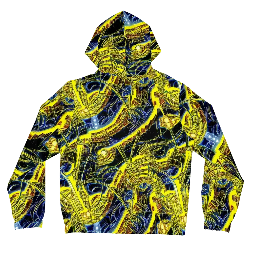 Solar Machine on Women's Full-Zip Hoodie — Back