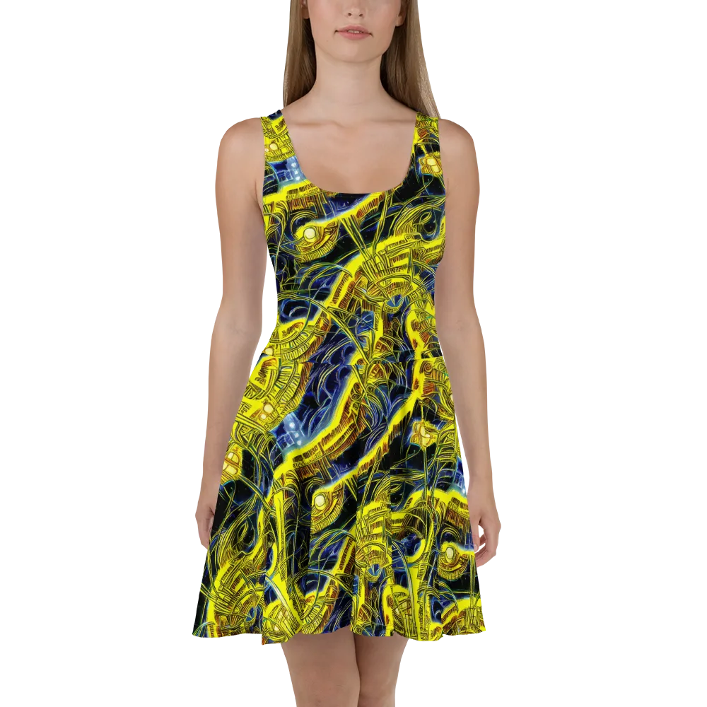 Solar Machine on Skater Dress — Front