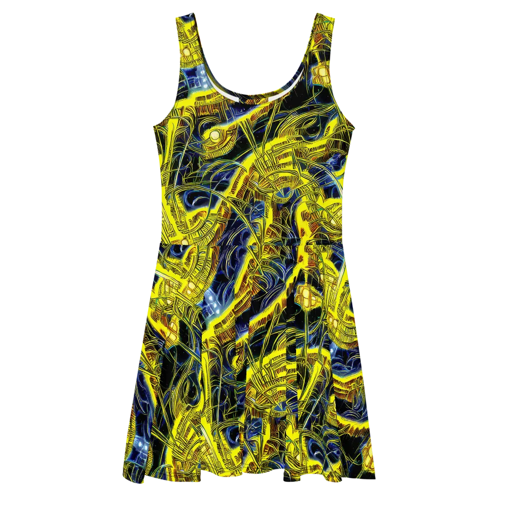 Solar Machine on Skater Dress — Front