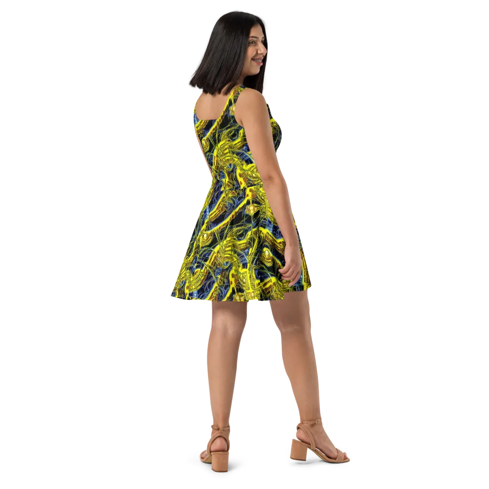 Solar Machine on Skater Dress — Right