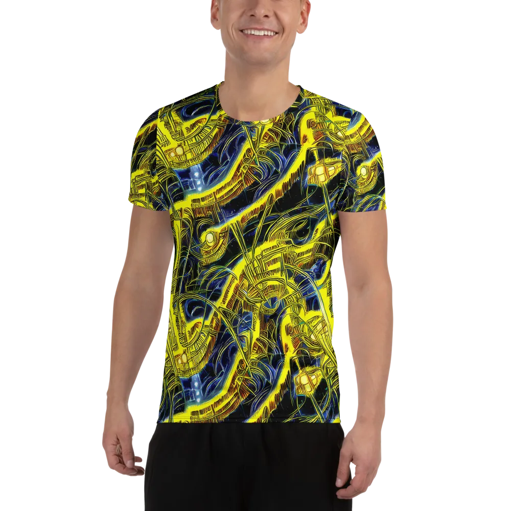 Solar Machine on Men's Athletic T-Shirt — Front
