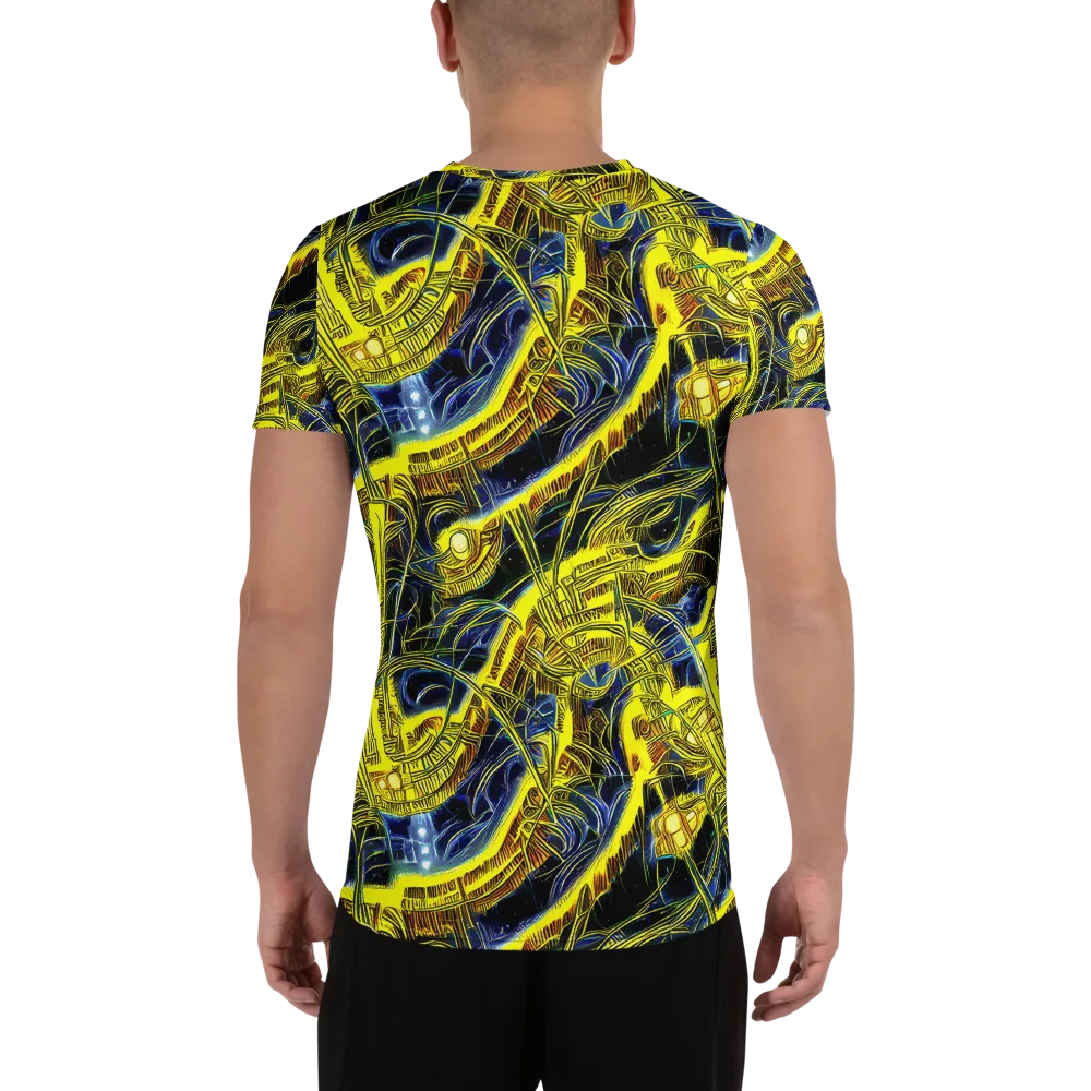 Solar Machine on Men's Athletic T-Shirt — Back