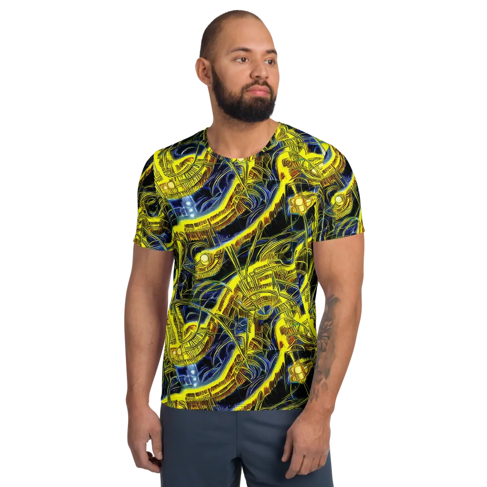 Solar Machine on Men's Athletic T-Shirt — Front