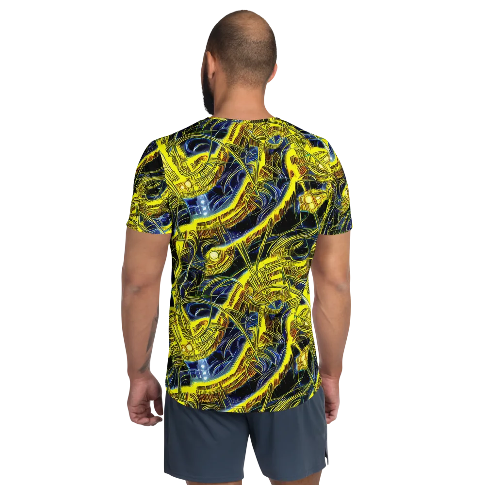 Solar Machine on Men's Athletic T-Shirt — Back