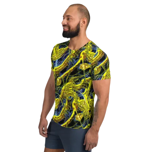 Solar Machine on a Men's Athletic T-Shirt
