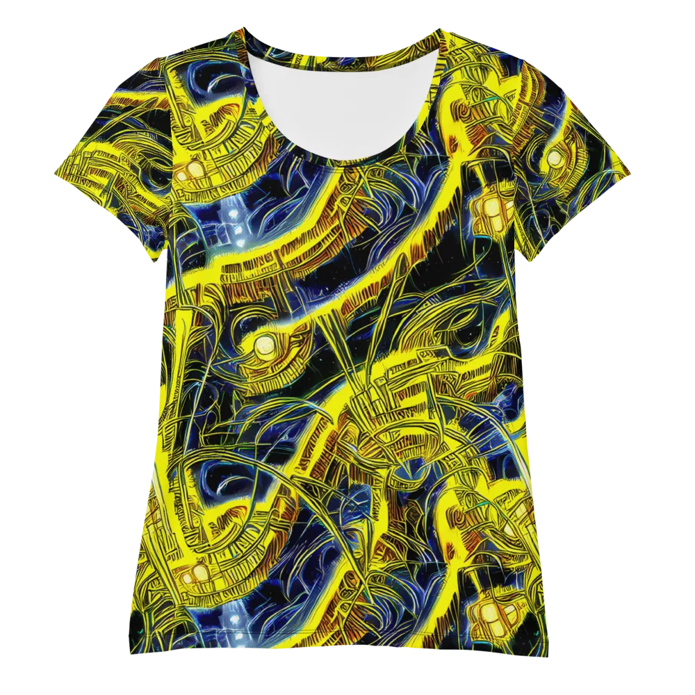 Solar Machine on Women's Athletic T-Shirt — Front