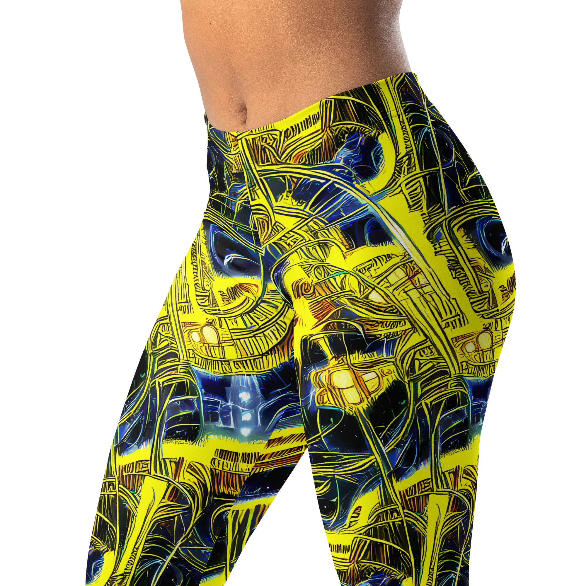Solar Machine on Leggings — Left Front