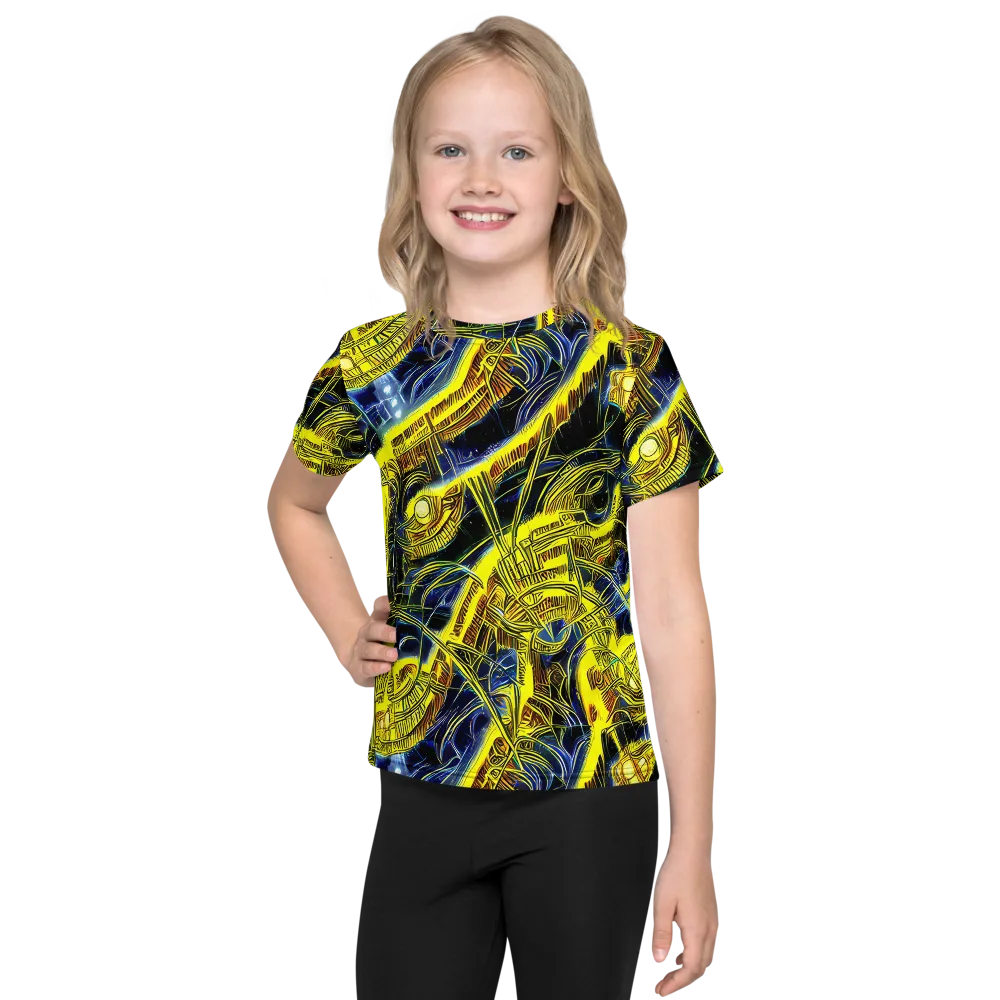 Solar Machine on Kids Crew Neck T-Shirt — Front