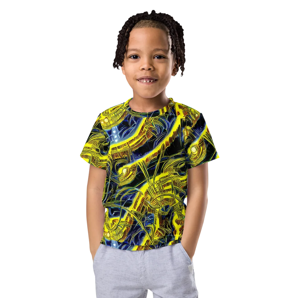 Solar Machine on Kids Crew Neck T-Shirt — Front