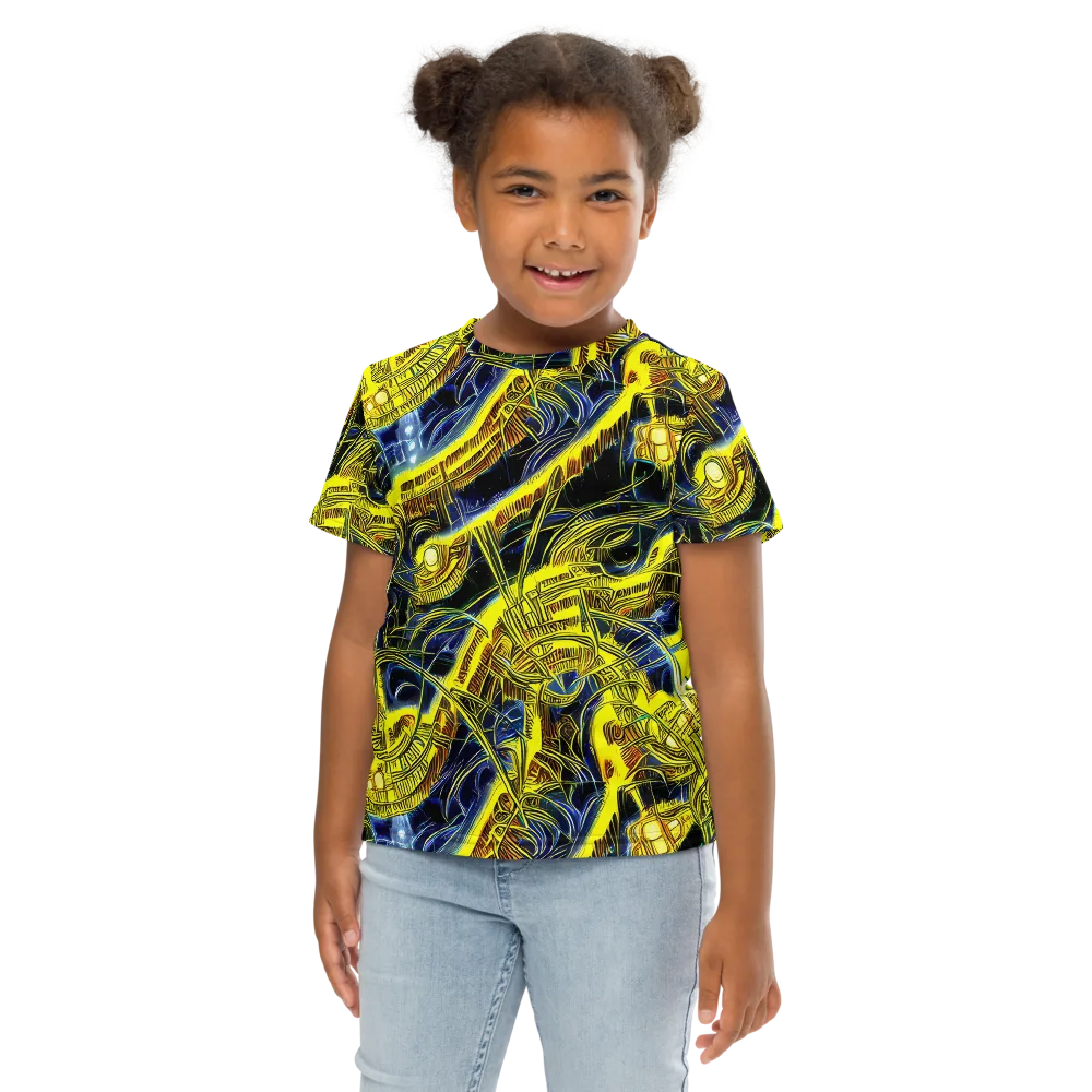 Solar Machine on Kids Crew Neck T-Shirt — Front