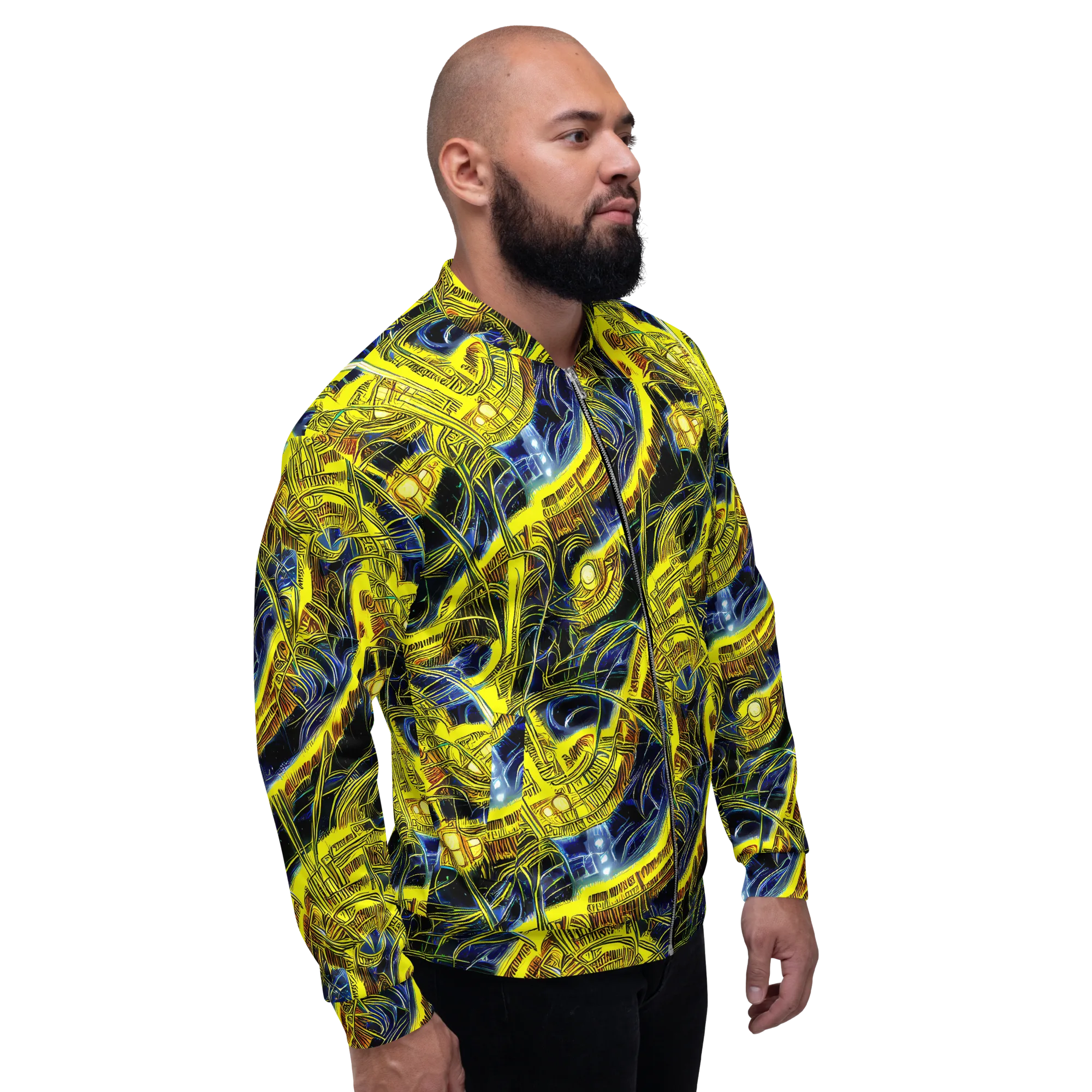 Solar Machine on Bomber Jacket — Right
