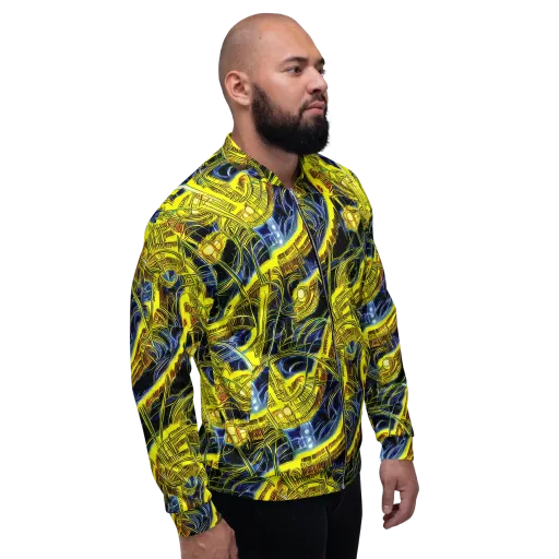 Solar Machine on a Bomber Jacket