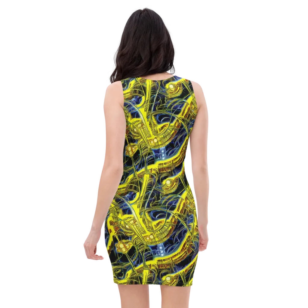 Solar Machine on Bodycon Dress — Back
