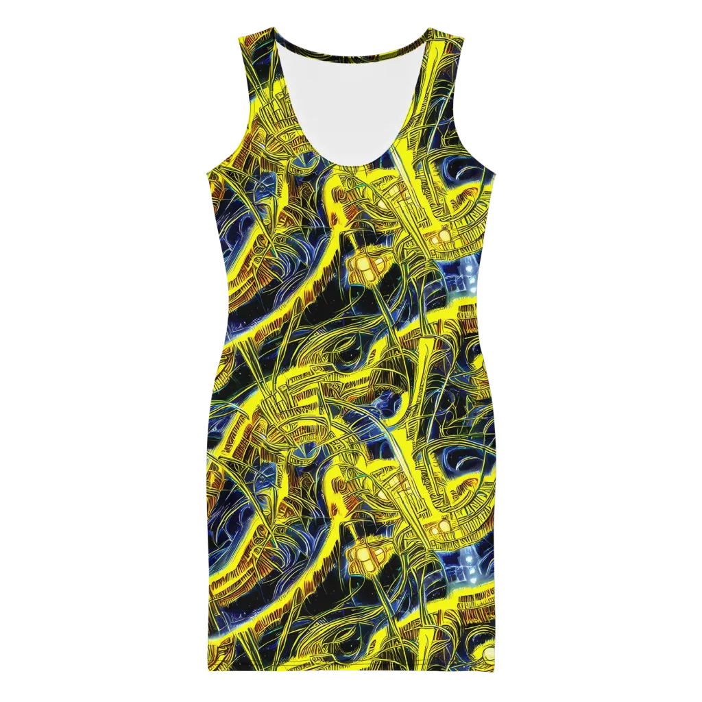 Solar Machine on Bodycon Dress — Front