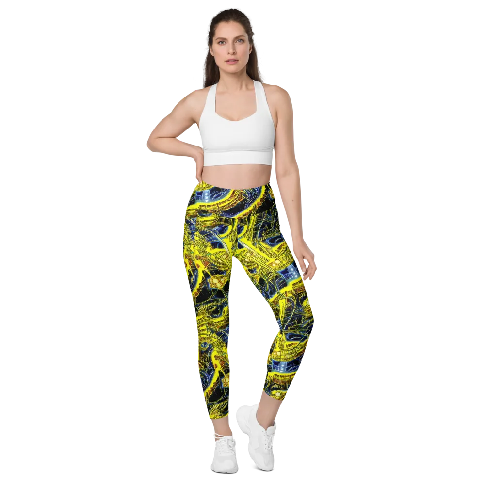 Solar Machine on Leggings with Pockets — Front