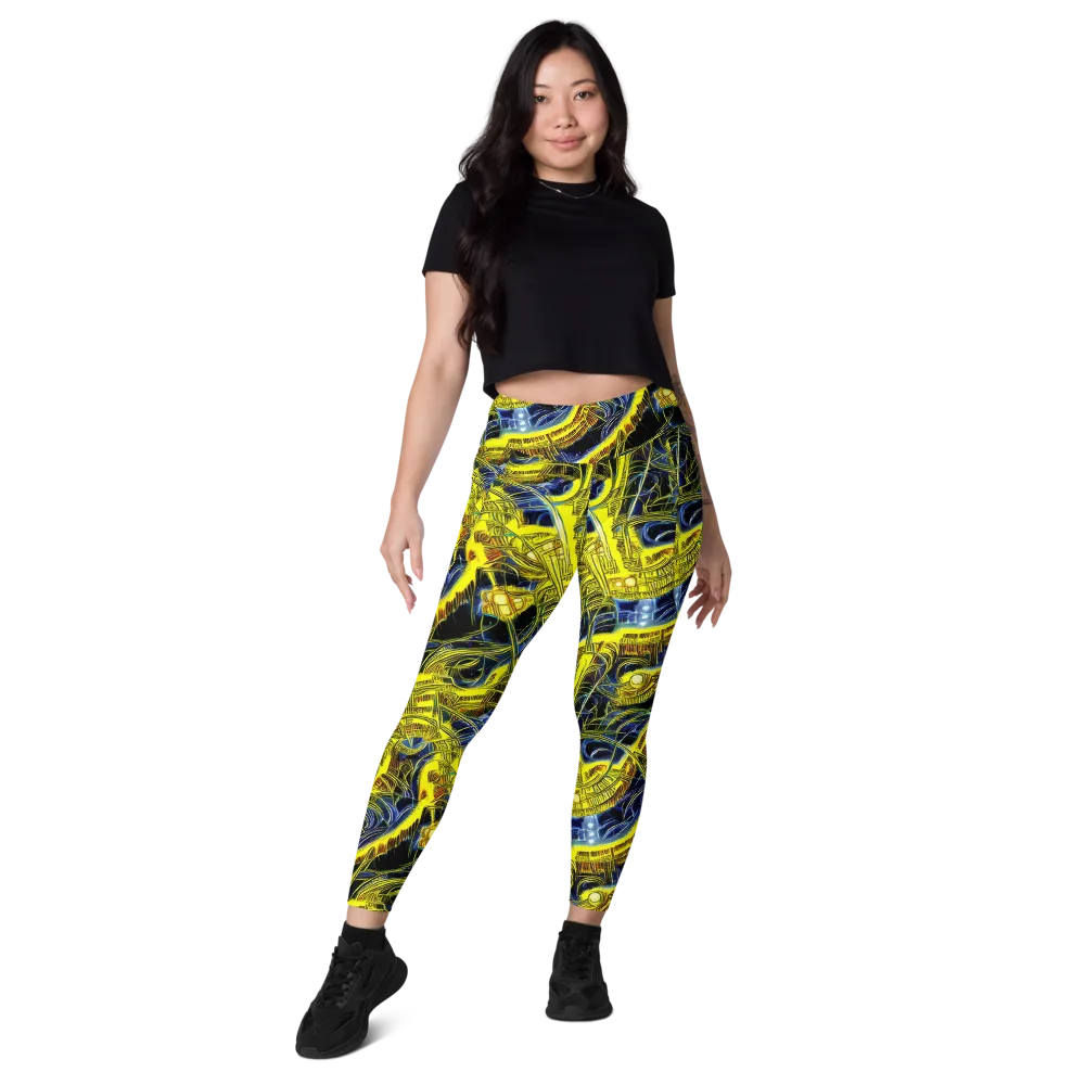 Solar Machine on Leggings with Pockets — Front