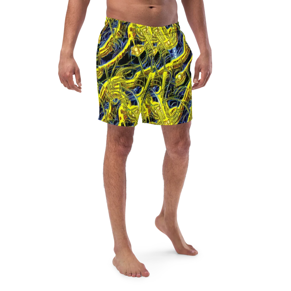 Solar Machine on Swim Trunks — Front