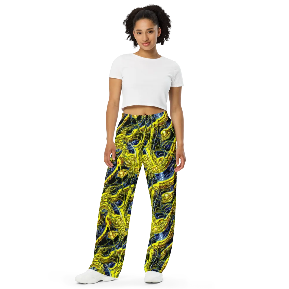 Solar Machine on Wide-Leg Pants — Front