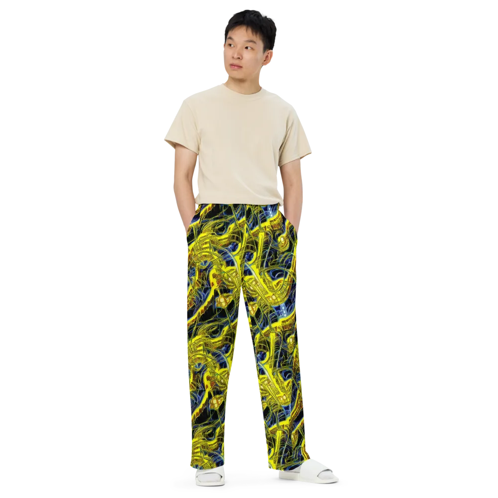Solar Machine on Wide-Leg Pants — Front