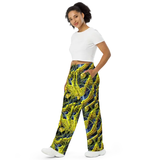 Solar Machine on a Wide-Leg Pants