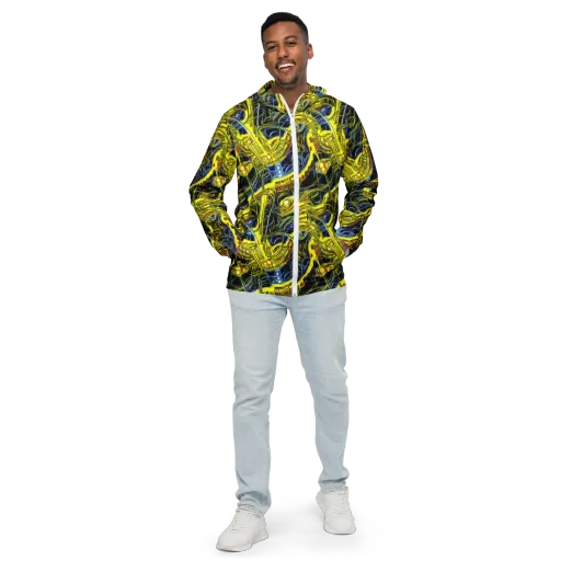 Solar Machine on a Men's Windbreaker