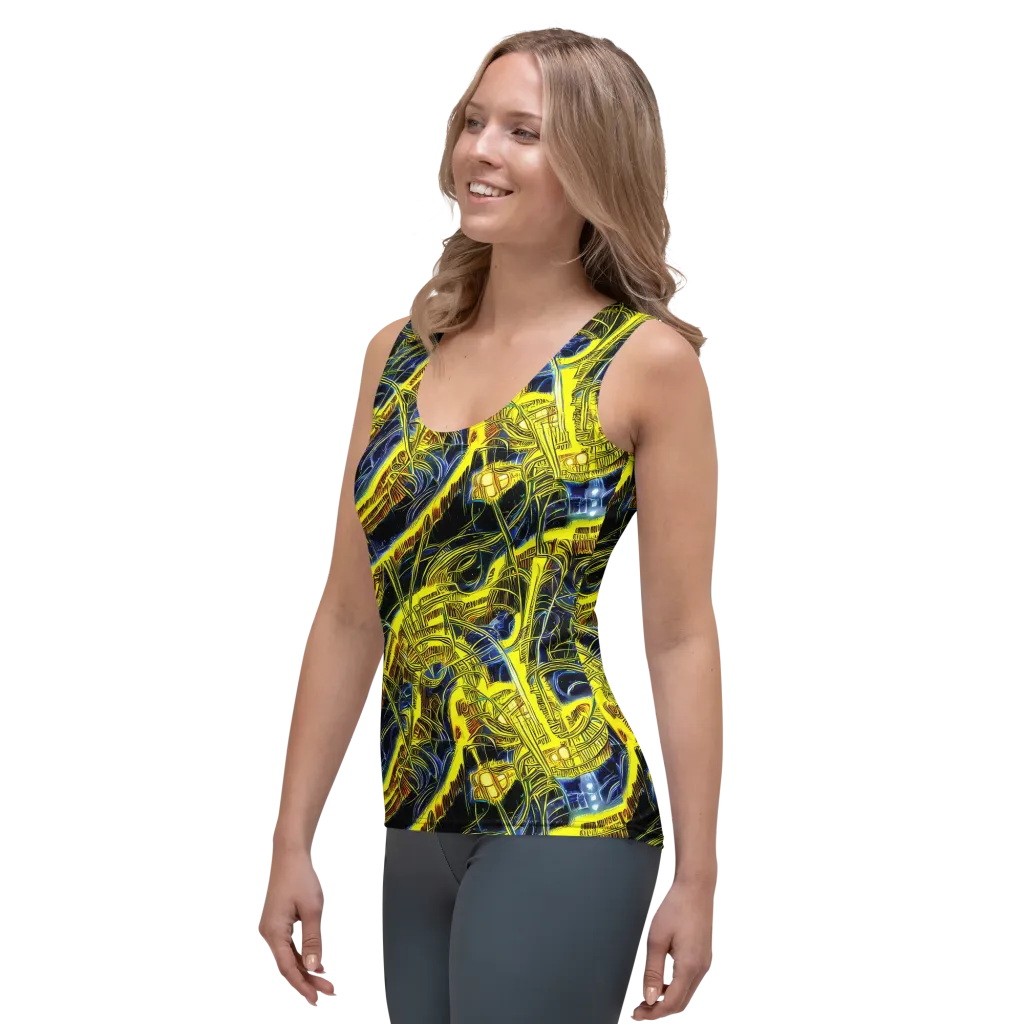 Solar Machine on Women's Tank Top — Left Front