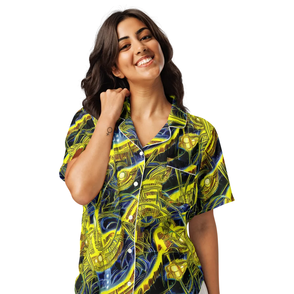 Solar Machine on Women's Short Sleeve Pajama Top — Front