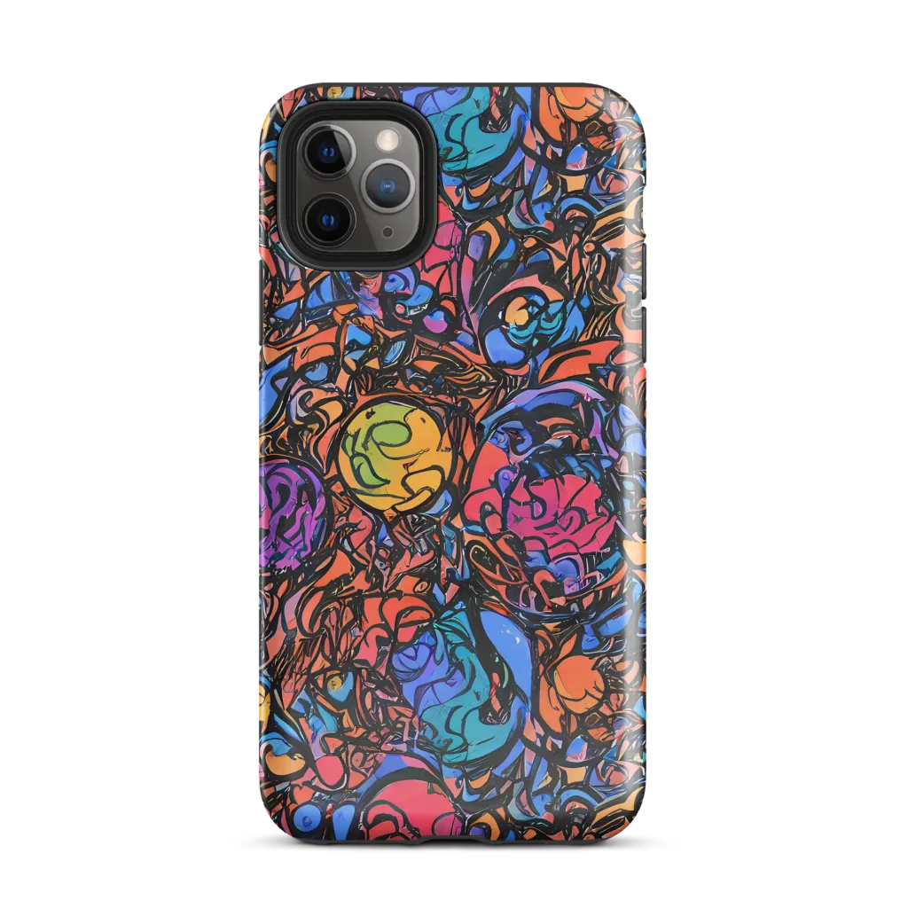 Neon Inkstorm on Tough Case for iPhone® — Front