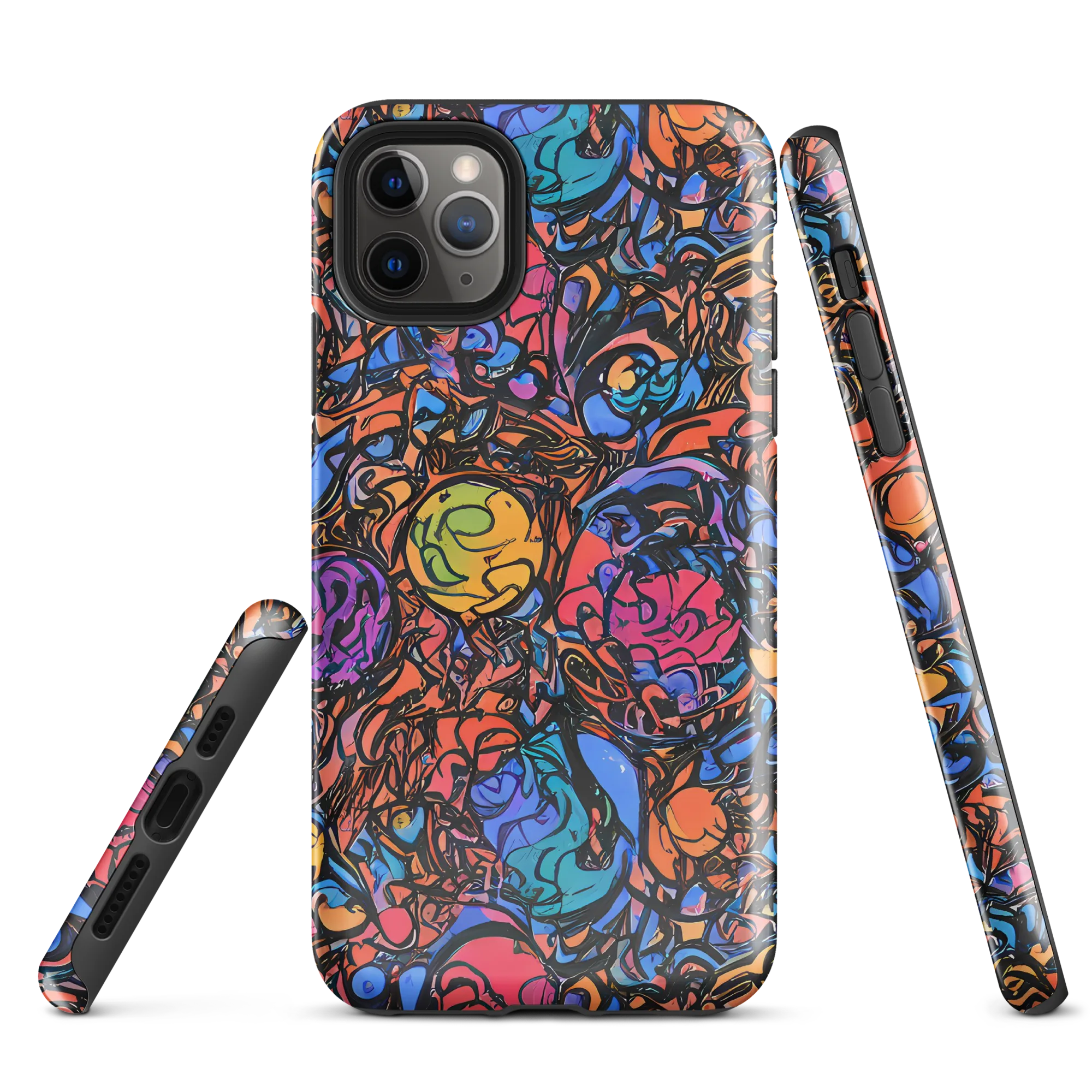 Neon Inkstorm on Tough Case for iPhone® — Front